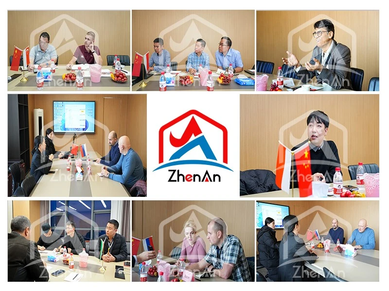 Black Silicon Carbide Customer Visit Customers visiting ZhenAn for black silicon carbide cooperation