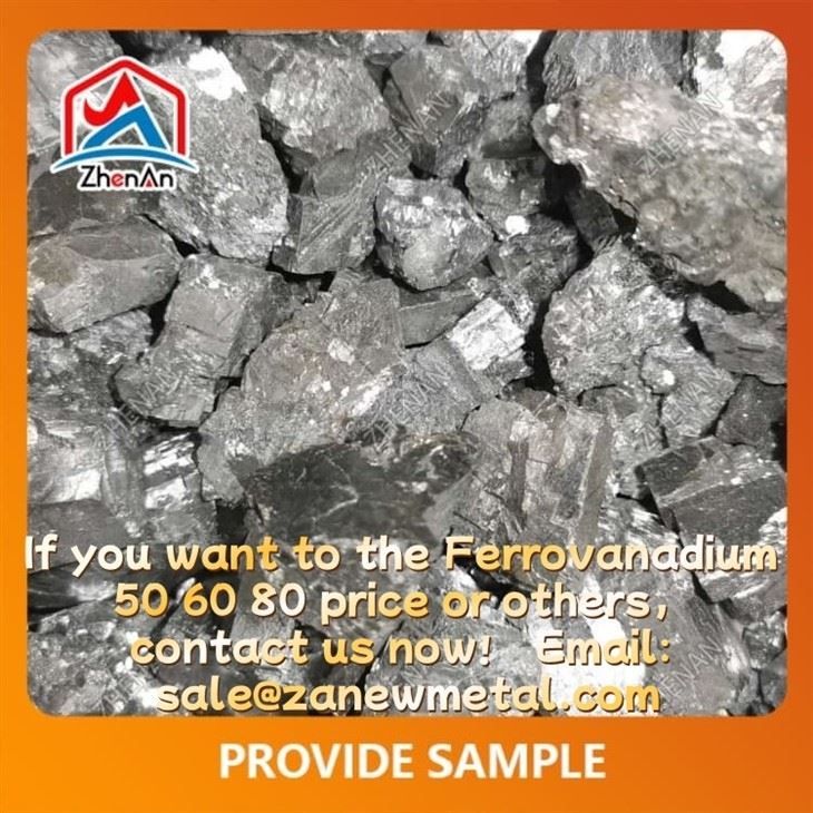 10-50 mm Ferro Vanadium 80 Alloy 58-65% factory